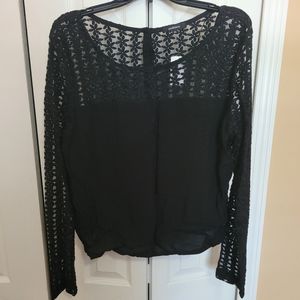 Charlotte Russe Black Floral Blouse 2x